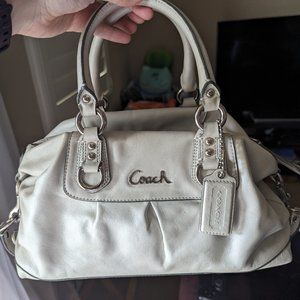Coach Ashley Pearl Leather Satchel Handbag